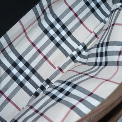 Burberry Nova Check Tote Leather, BROWN, LEATHER, Tote bag