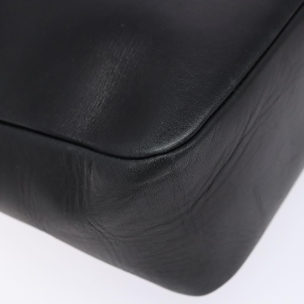 Salvatore Ferragamo Gancini Shoulder Bag Leather, BLACK, LEATHER, Shoulder bag