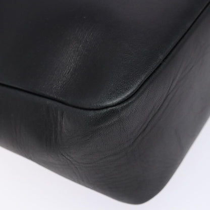 Salvatore Ferragamo Gancini Shoulder Bag Leather, BLACK, LEATHER, Shoulder bag