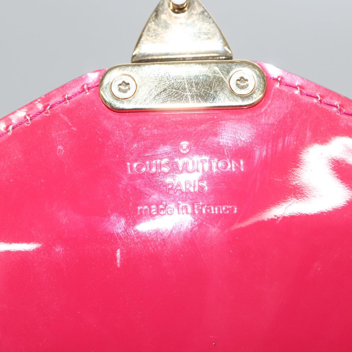 Louis Vuitton Monceau Handbag Vernis, Red, Patent Leather, Handbag