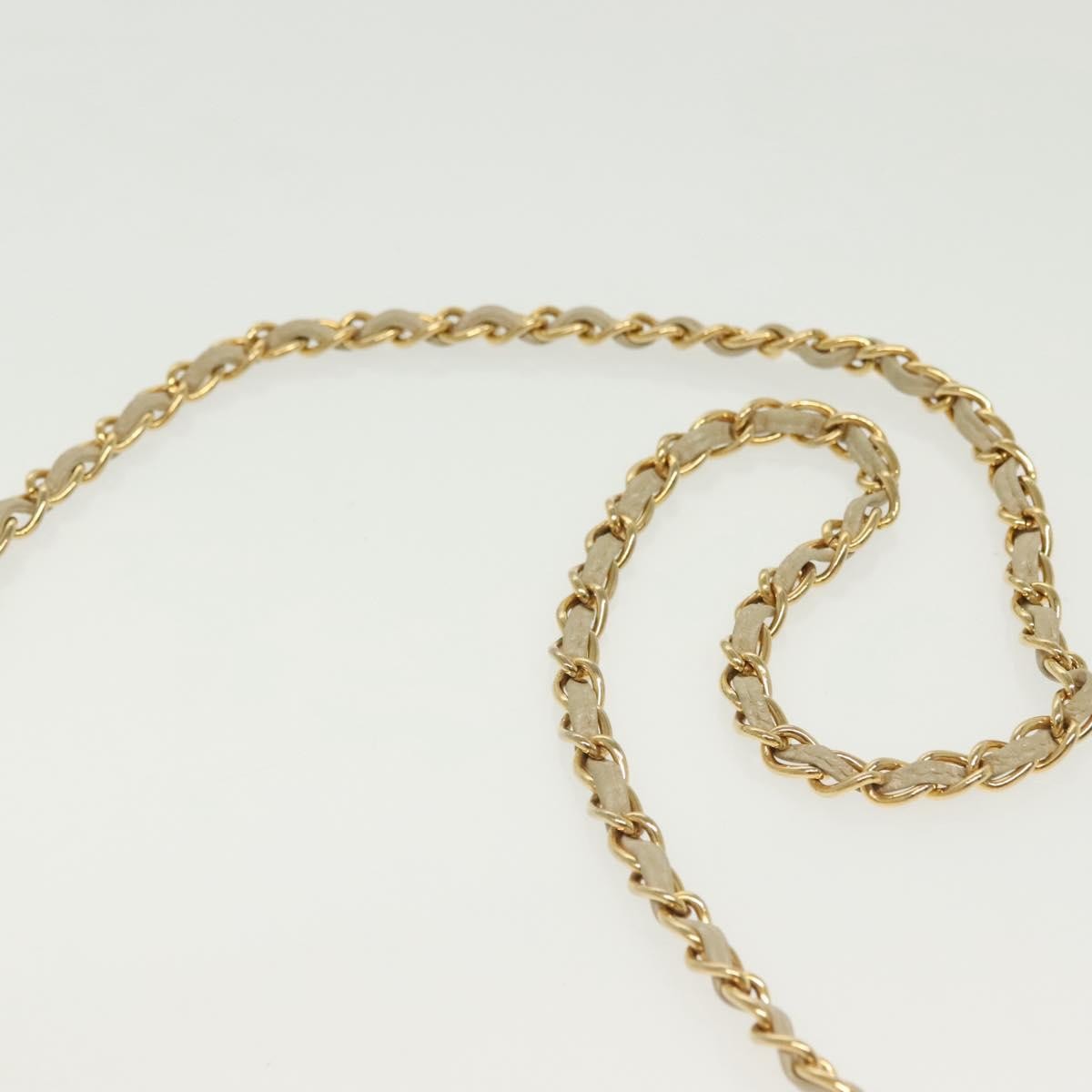 Chanel Vintage CC Full Flap Bag Quilted Lambskin, BEIGE, LEATHER, Shoulder bag