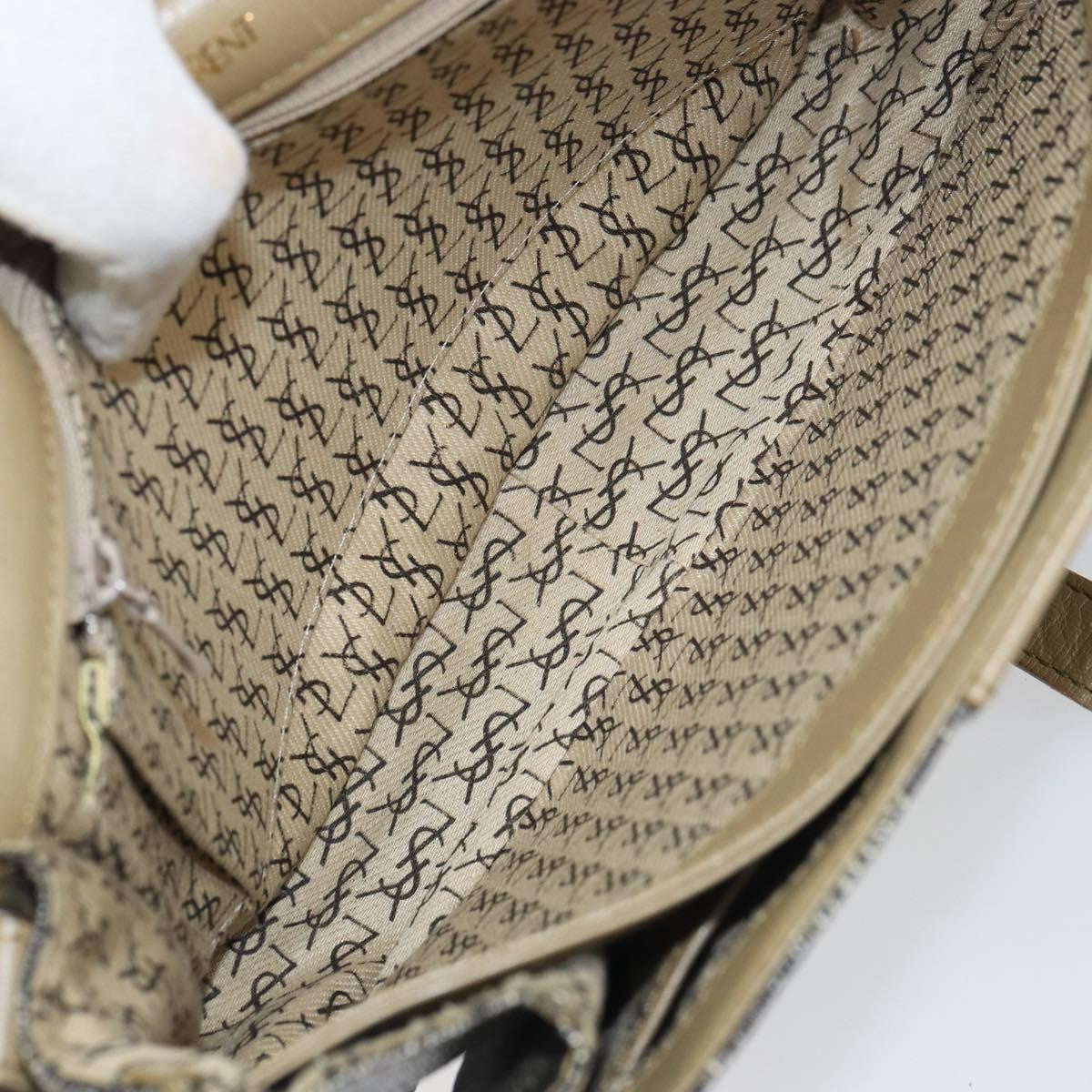 Saint Laurent Vintage Shoulder Bag PVC Leather, BEIGE, PVC, Shoulder bag