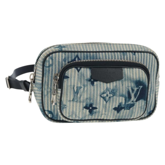 Louis Vuitton Outdoor Pouch Limited Edition Monogram Watercolor Stripes Denim, BLUE, CANVAS, Clutche & pouche