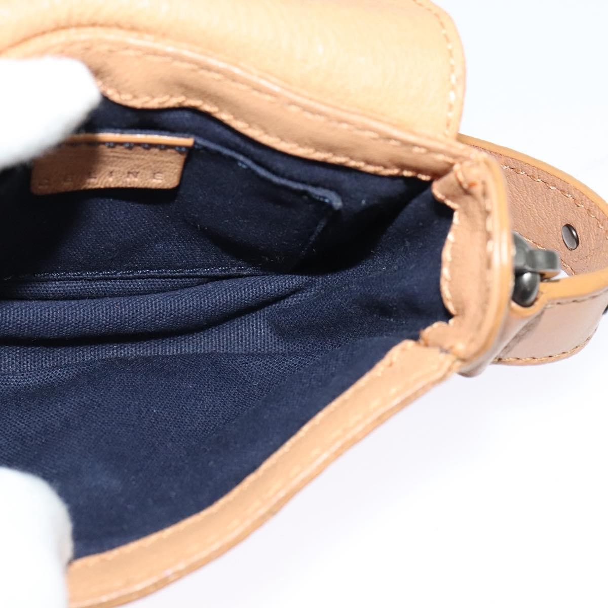 Celine Shoulder Bag Leather, BEIGE, LEATHER, Shoulder bag