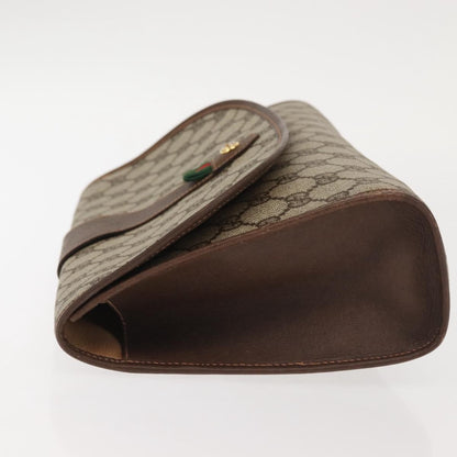 Gucci Vintage old clutch Canvas, BEIGE, PVC, Clutche & pouche