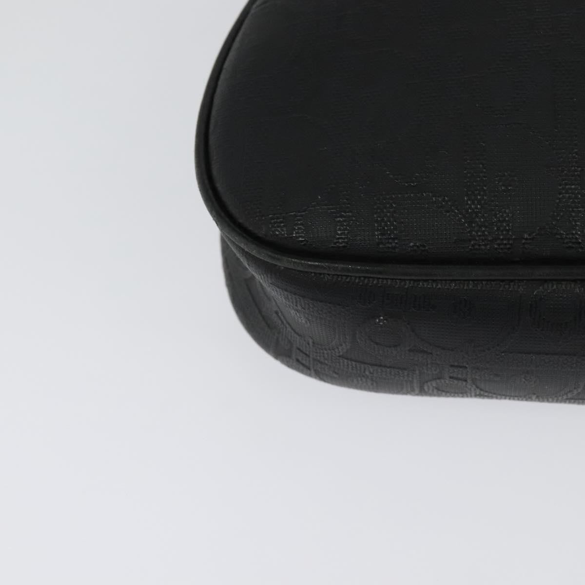 Christian Dior Vintage Trotter Pouch Canvas, BLACK, CANVAS, Clutche & pouche