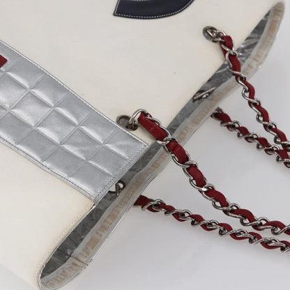 Chanel No.5 Tote Canvas and Leather, SILVER, CANVAS, Tote bag