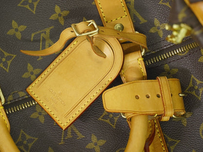 Louis Vuitton Keepall Bag Monogram Canvas, BROWN, CANVAS, Travel bag