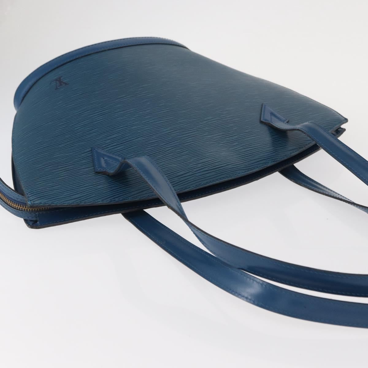 Louis Vuitton Saint Jacques Handbag Epi Leather, BLUE, LEATHER, Shoulder bag