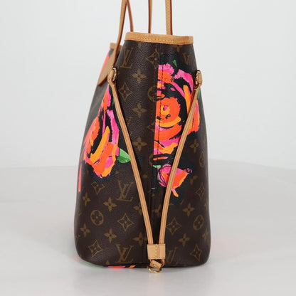 Louis Vuitton Neverfull Tote Limited Edition Monogram Roses, MULTICOLOUR, CANVAS, Tote bag