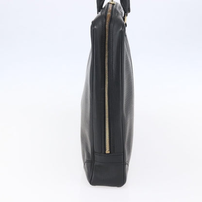 Louis Vuitton Porte Documents Voyage Epi Leather, BLACK, LEATHER, Briefcase