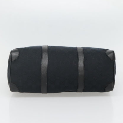 Gucci Vintage Zip Boston Bag GG Canvas, BLACK, CANVAS, Handbag