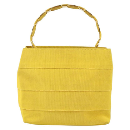 Salvatore Ferragamo Vala Handbag Nylon, YELLOW, NYLON, Handbag