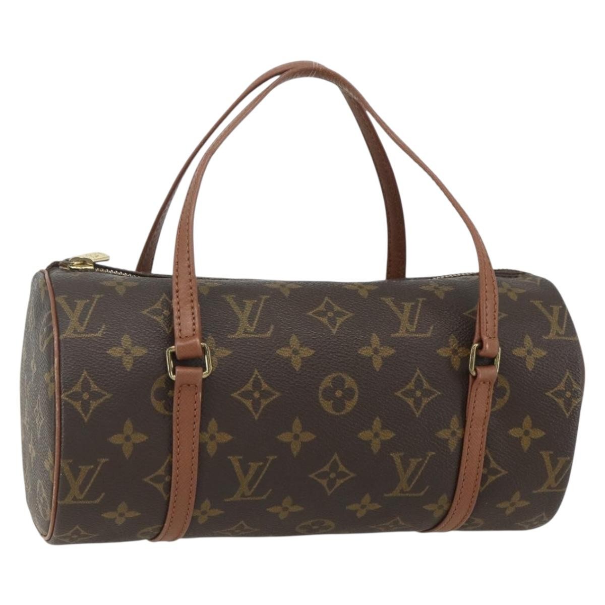 Louis Vuitton Papillon Handbag Monogram Canvas, BROWN, CANVAS, Handbag