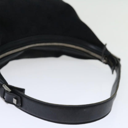 Salvatore Ferragamo Vintage Shoulder Bag Canvas, BLACK, CANVAS, Shoulder bag