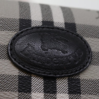 Burberry Nova check Pochette Canvas, GRAY, CANVAS, Clutche & pouche