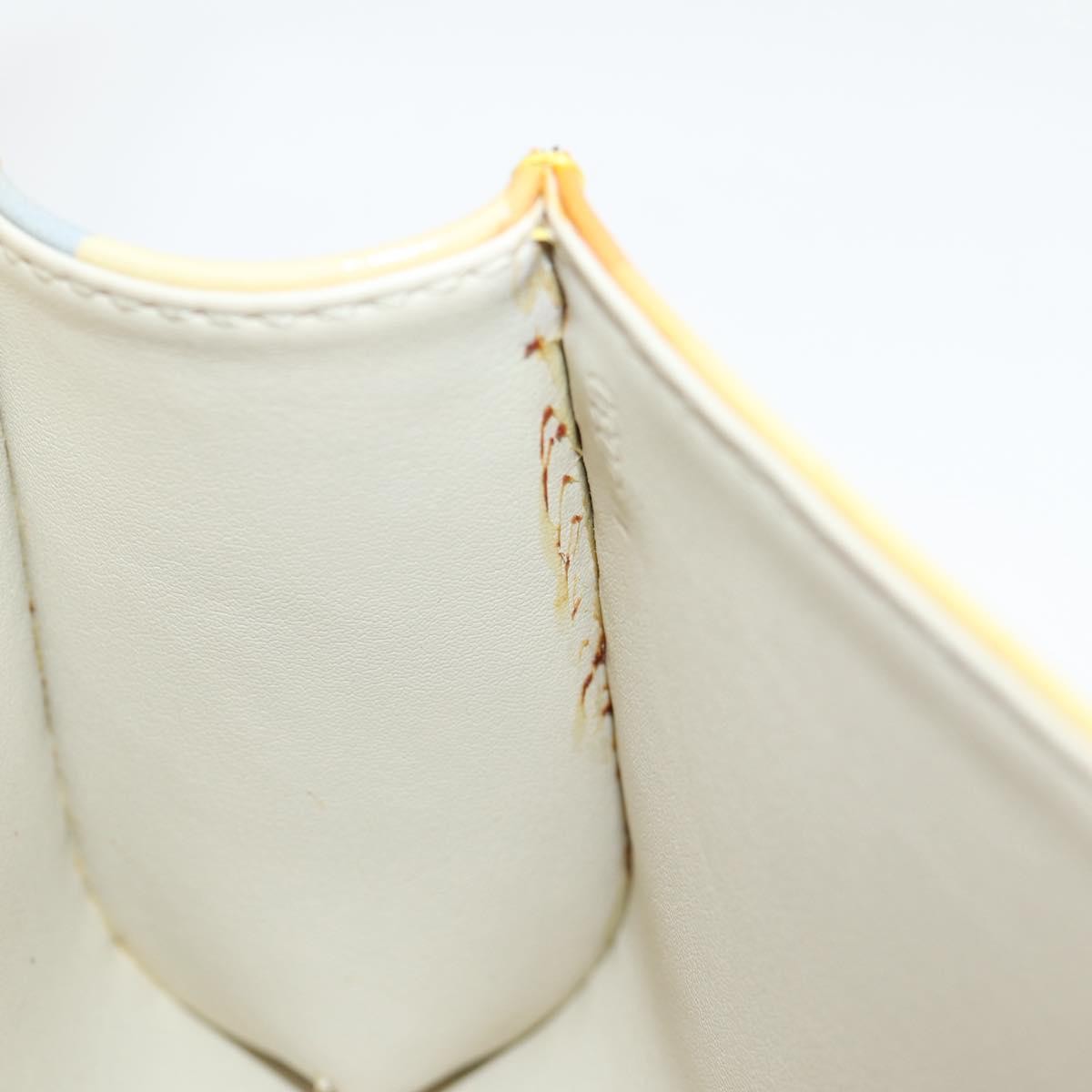 Louis Vuitton Fleurs Pochette Printed Monogram Vernis, YELLOW, PATENT_LEATHER, Shoulder bag