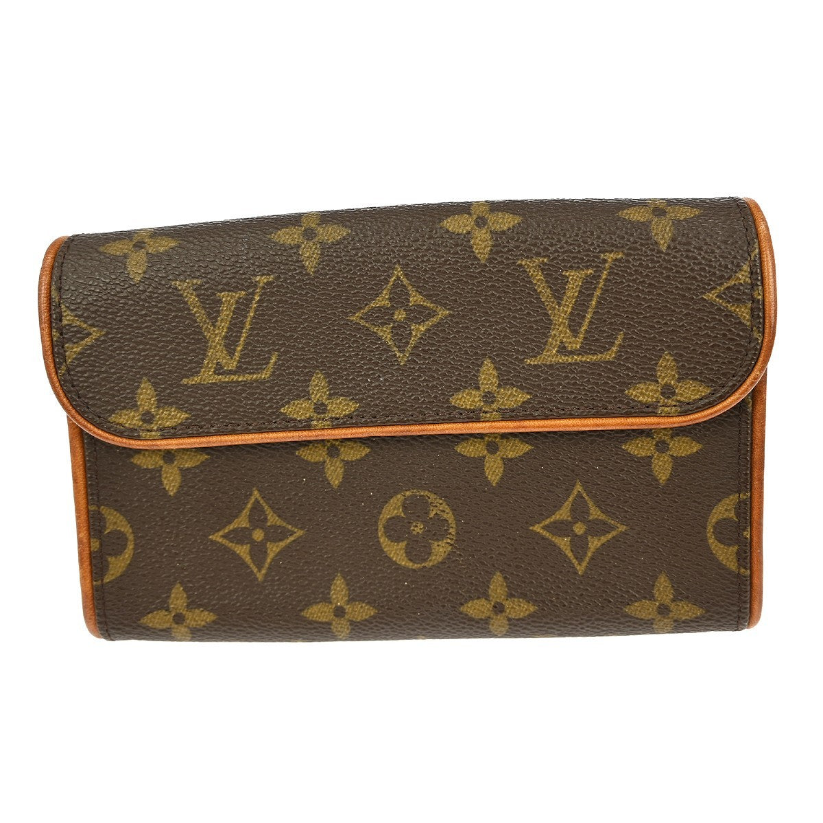 Louis Vuitton Florentine Pochette Monogram Canvas, BROWN, CANVAS, Clutche & pouche