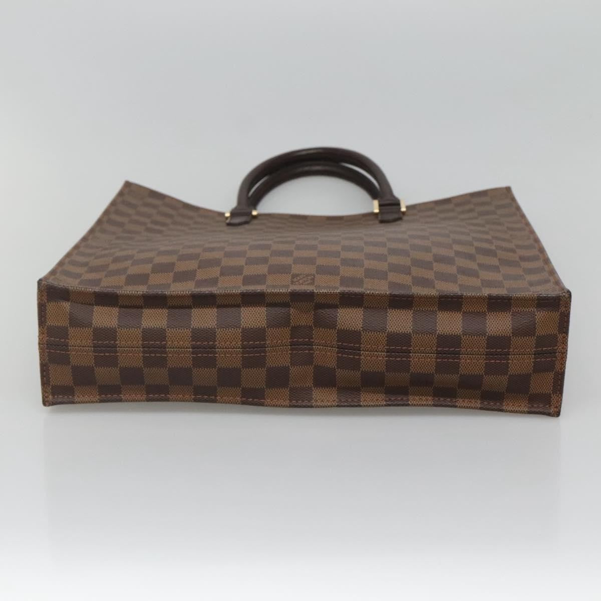 Louis Vuitton Sac Plat Bag Damier, BROWN, CANVAS, Handbag