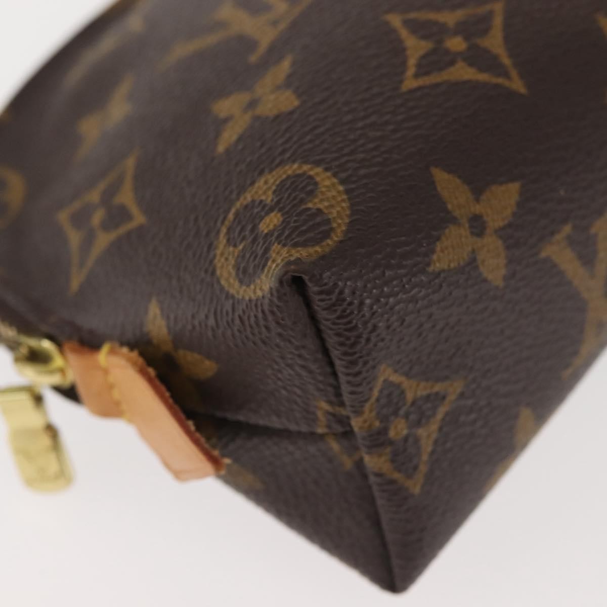 Louis Vuitton Cosmetic Pouch Monogram Canvas, BROWN, CANVAS, Clutche & pouche