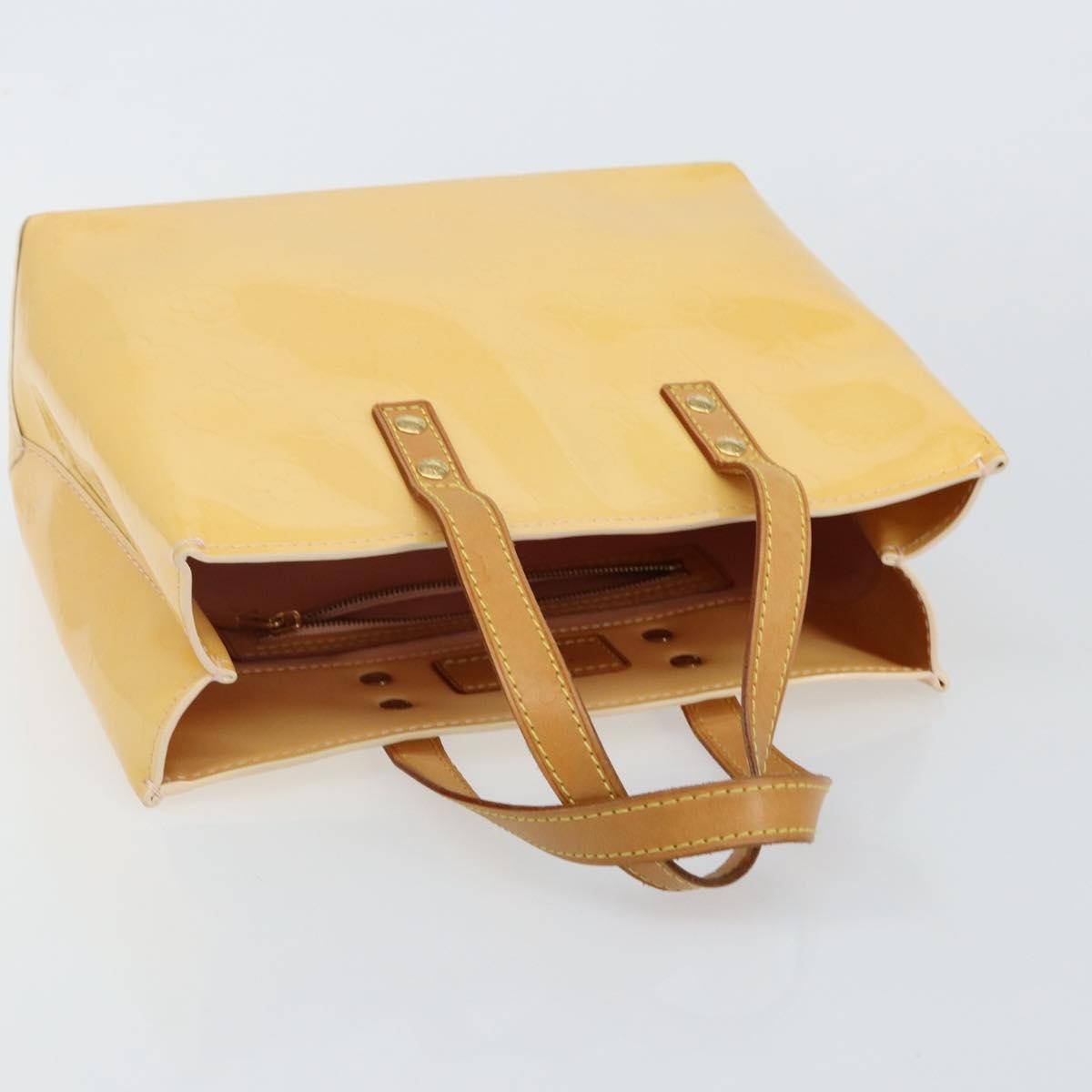 Louis Vuitton Reade Handbag Monogram Vernis, YELLOW, PATENT_LEATHER, Handbag