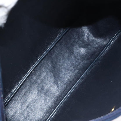 Christian Dior Vintage Trotter Shoulder Bag Canvas, NAVY, CANVAS, Shoulder bag