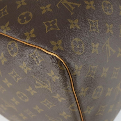 Louis Vuitton Keepall Bag Monogram Canvas, BROWN, CANVAS, Travel bag