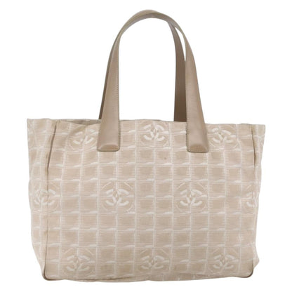 Chanel Travel Line Tote Nylon, BEIGE, NYLON, Tote bag