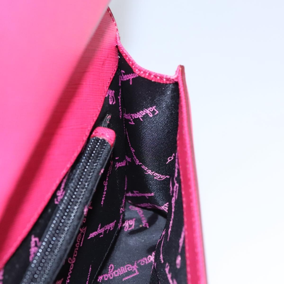 Salvatore Ferragamo Gancini Shoulder Bag Leather, PINK, LEATHER, Shoulder bag