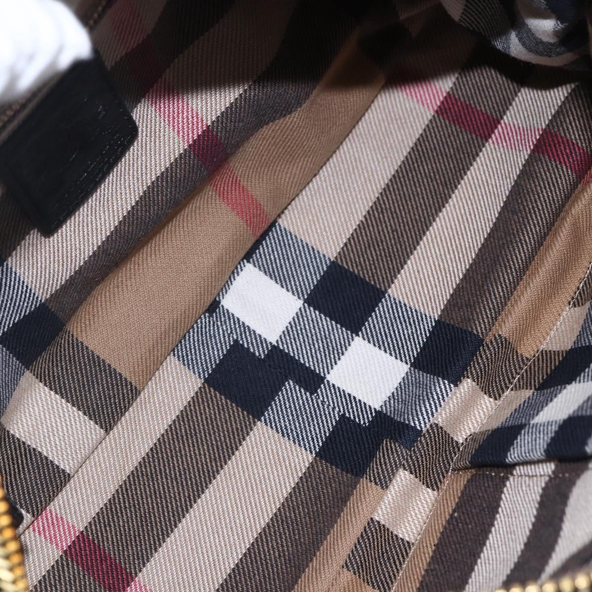 Burberry Vintage Shoulder Bag Leather, BLACK, LEATHER, Shoulder bag