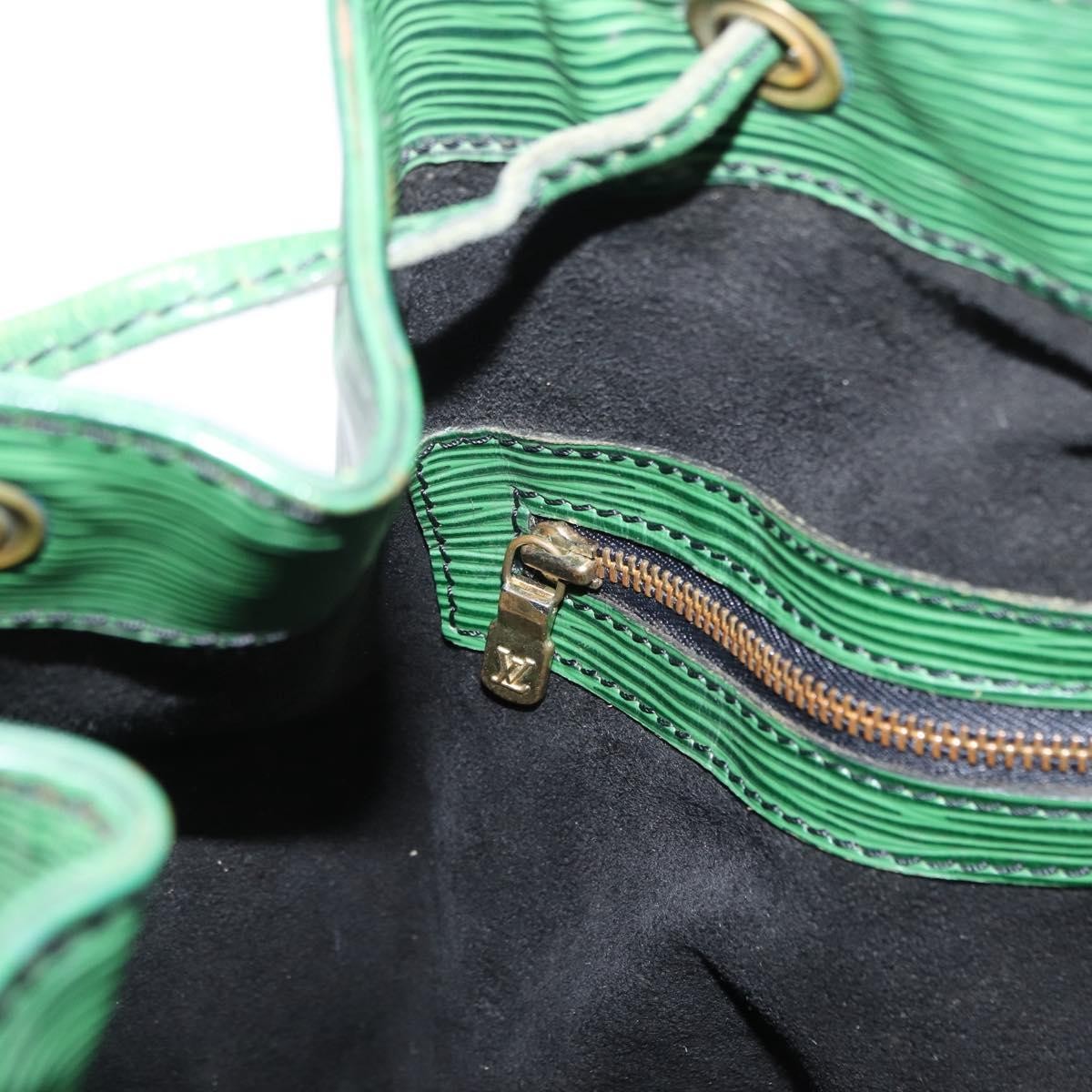 Louis Vuitton Noe Handbag Epi Leather, GREEN, LEATHER, Shoulder bag