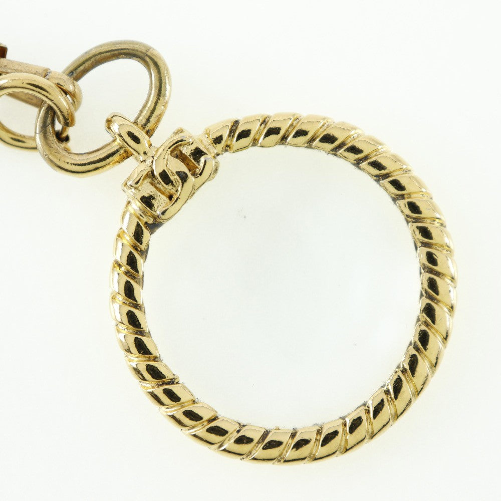 Chanel Vintage Double CC Pendant Necklace Metal, GOLD, GOLD_PLATED, Necklace