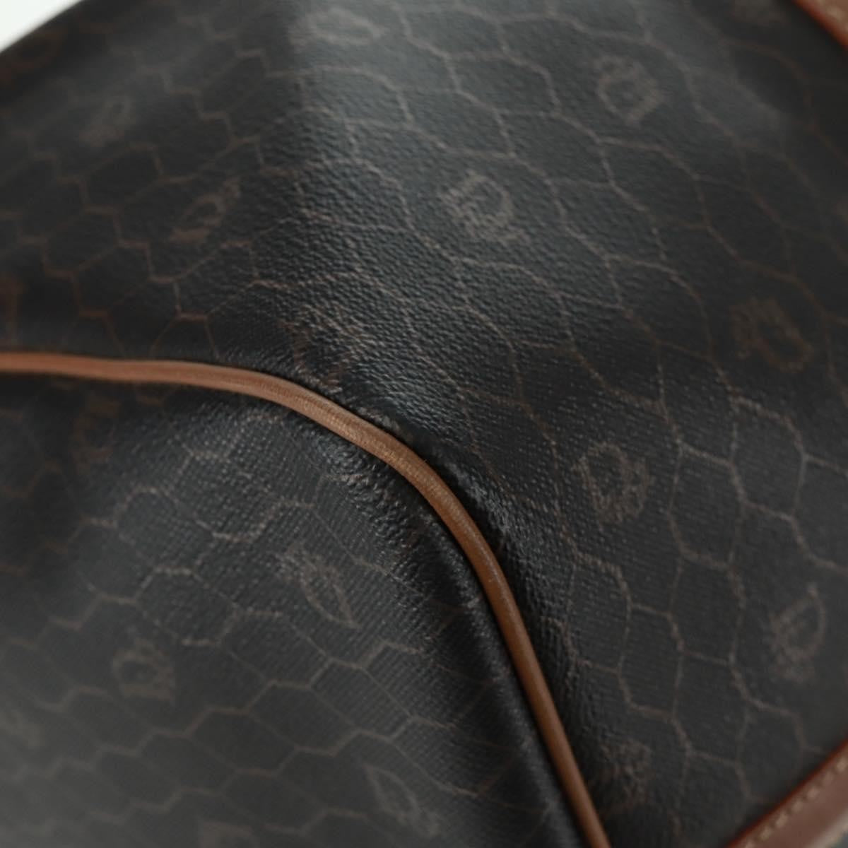 Christian Dior Vintage Honeycomb Boston bag Canvas and Leather, BLACK, PVC, Travel bag