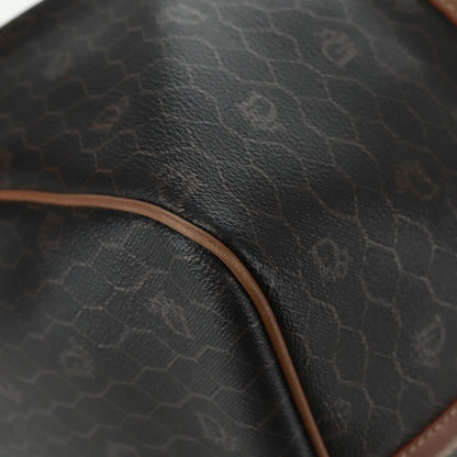 Christian Dior Vintage Honeycomb Boston bag Canvas and Leather, BLACK, PVC, Travel bag