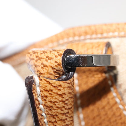 Gucci Vintage Ring Tote GG Canvas with Leather, BEIGE, CANVAS, Tote bag