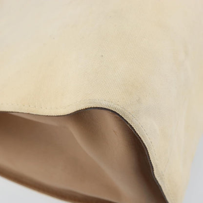 Gucci Bamboo Front Pocket Tote Canvas, ECRU, CANVAS, Tote bag