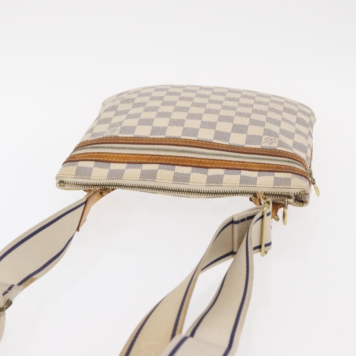Louis Vuitton Bosphore Pochette Damier, WHITE, CANVAS, Shoulder bag