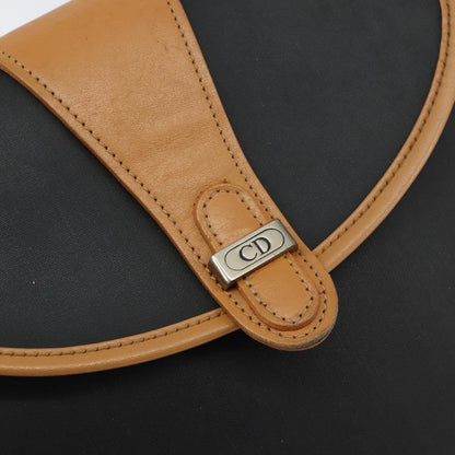 Christian Dior Vintage Shoulder Bag Canvas, BLACK, CANVAS, Shoulder bag