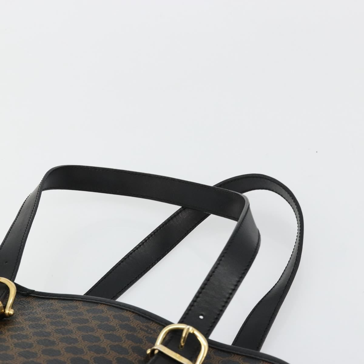 Celine Vintage Macadam Tote bag Canvas, Black, Canvas, Tote Bag