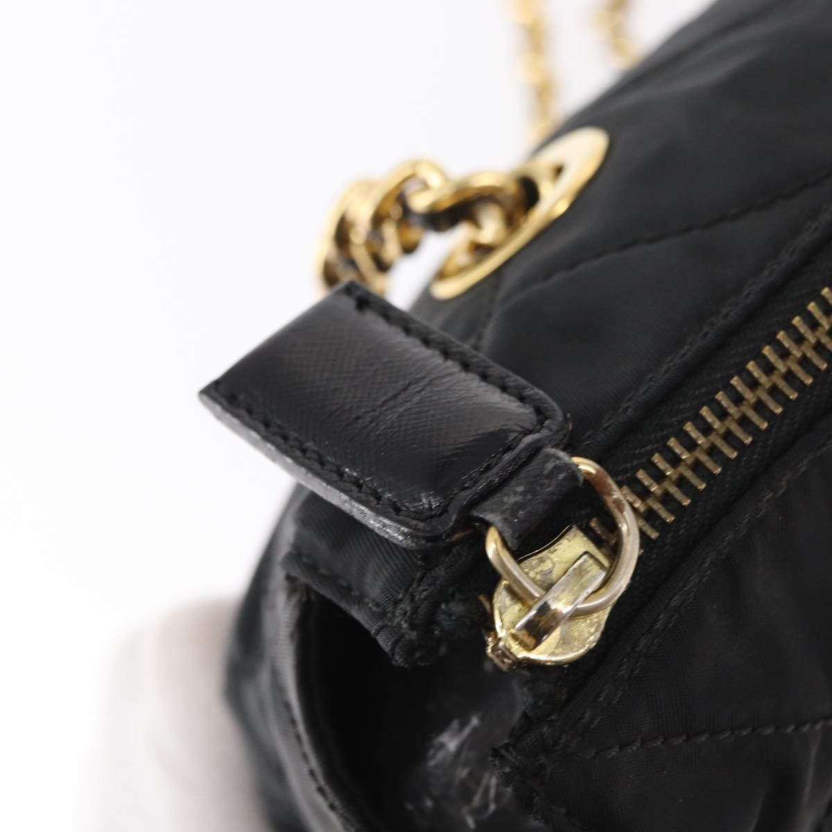 Prada Re-Edition 1995 Chain Tote Quilted Re-Nylon, BLACK, NYLON, Shoulder bag