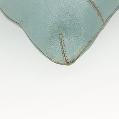 Bottega Veneta Front Zip Hobo Leather, BLUE, LEATHER, Handbag