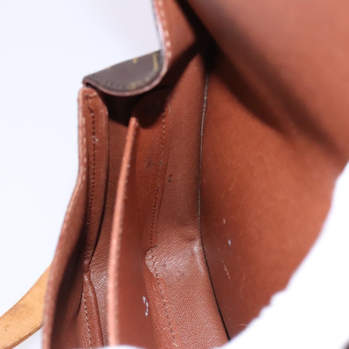 Louis Vuitton Cartouchiere Handbag Monogram Canvas, BROWN, CANVAS, Shoulder bag