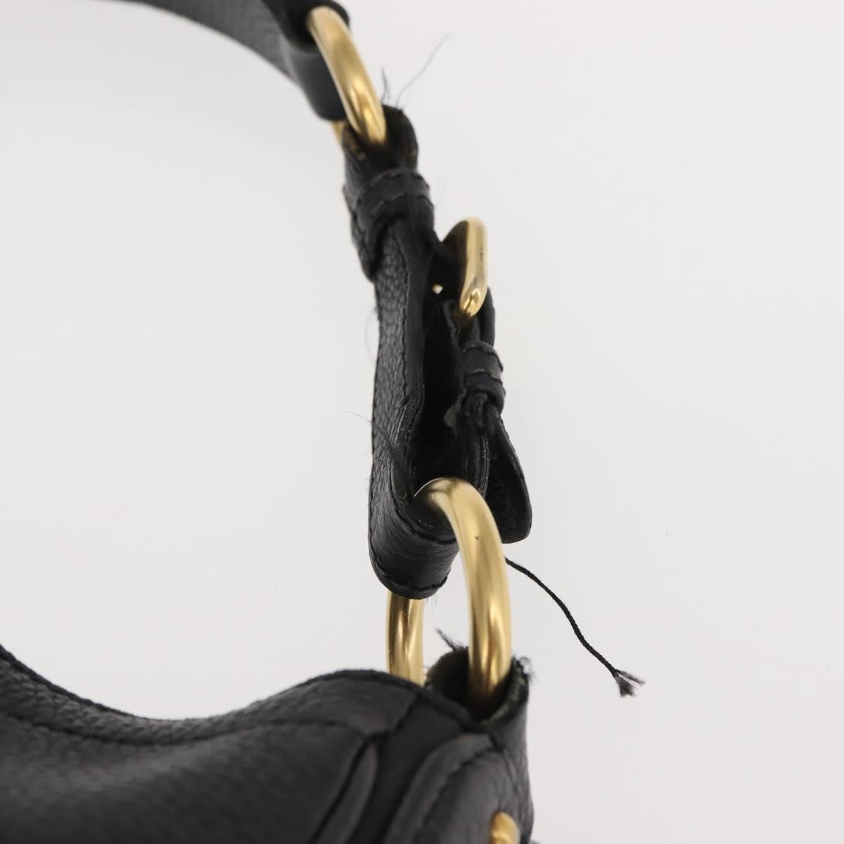 Prada Side Pocket Hobo Vitello Daino, BLACK, LEATHER, Shoulder bag