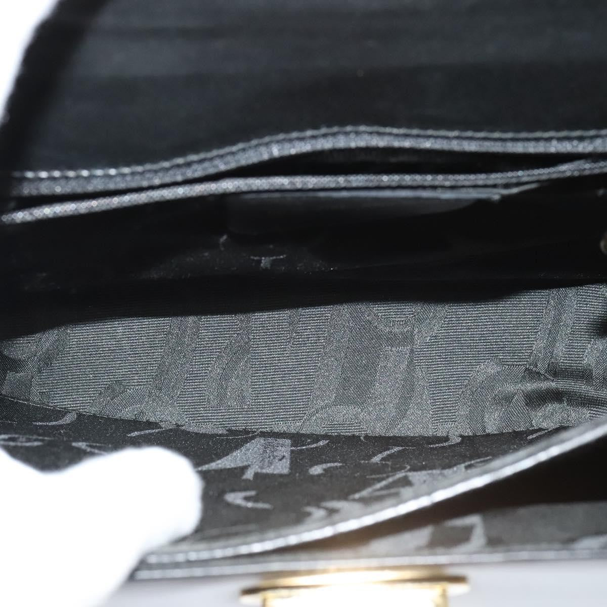 Salvatore Ferragamo Gancini Convertible Top Handle Bag Leather, BLACK, LEATHER, Handbag