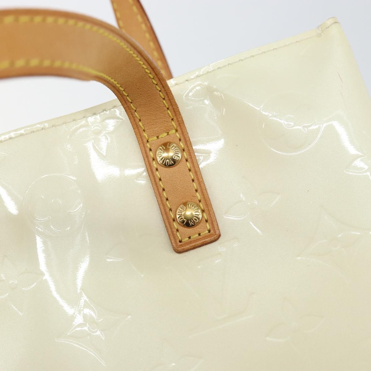Louis Vuitton Reade Handbag Monogram Vernis, BEIGE, PATENT_LEATHER, Handbag
