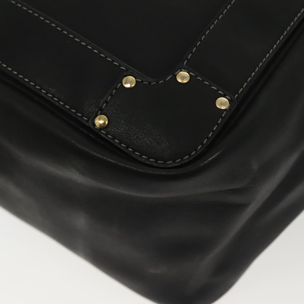 Chloe Vintage Shoulder Bag Leather, BLACK, LEATHER, Shoulder bag