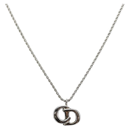 Christian Dior CD Logo necklace Metal, SILVER, METAL, Necklace