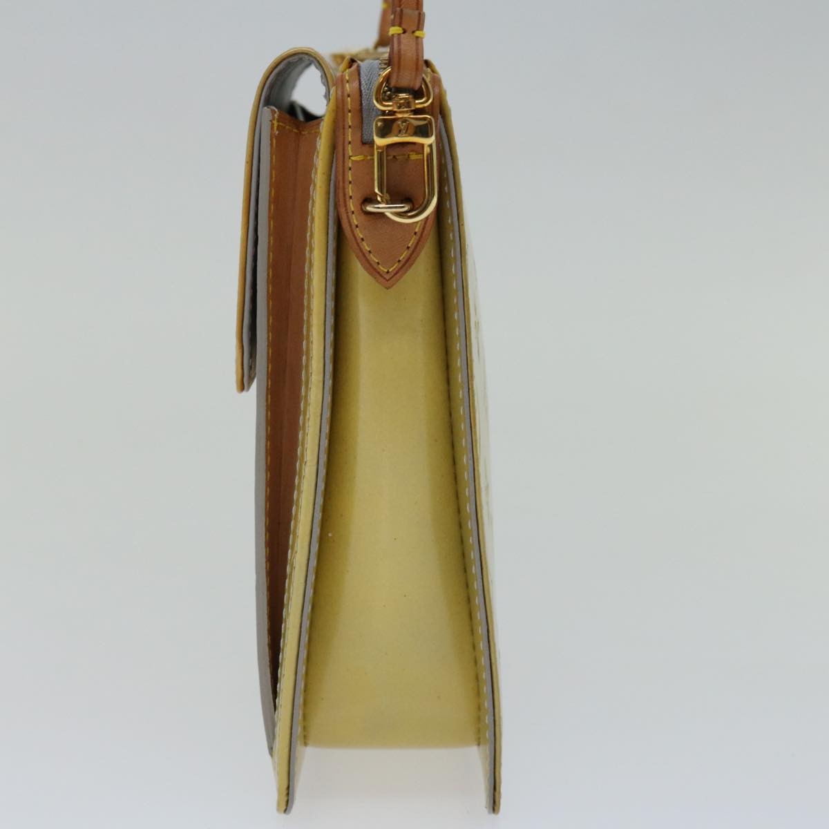 Louis Vuitton Mott Handbag Monogram Vernis, GRAY, PATENT_LEATHER, Handbag