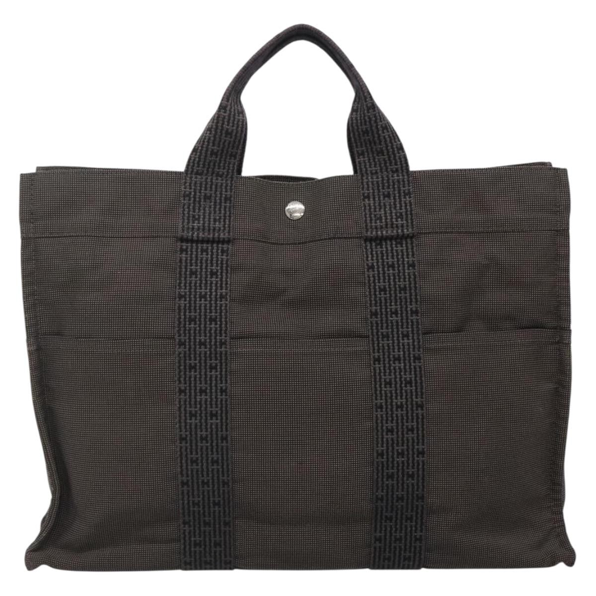 Hermes Fourre-tout Herline Fourre-tout Herline, GRAY, CANVAS, Tote bag