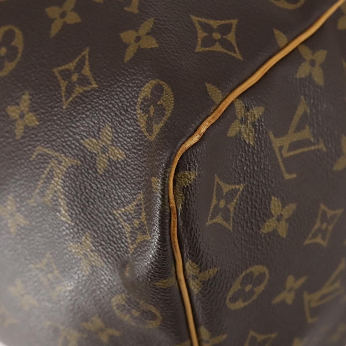 Louis Vuitton Keepall Bag Monogram Canvas, BROWN, CANVAS, Travel bag